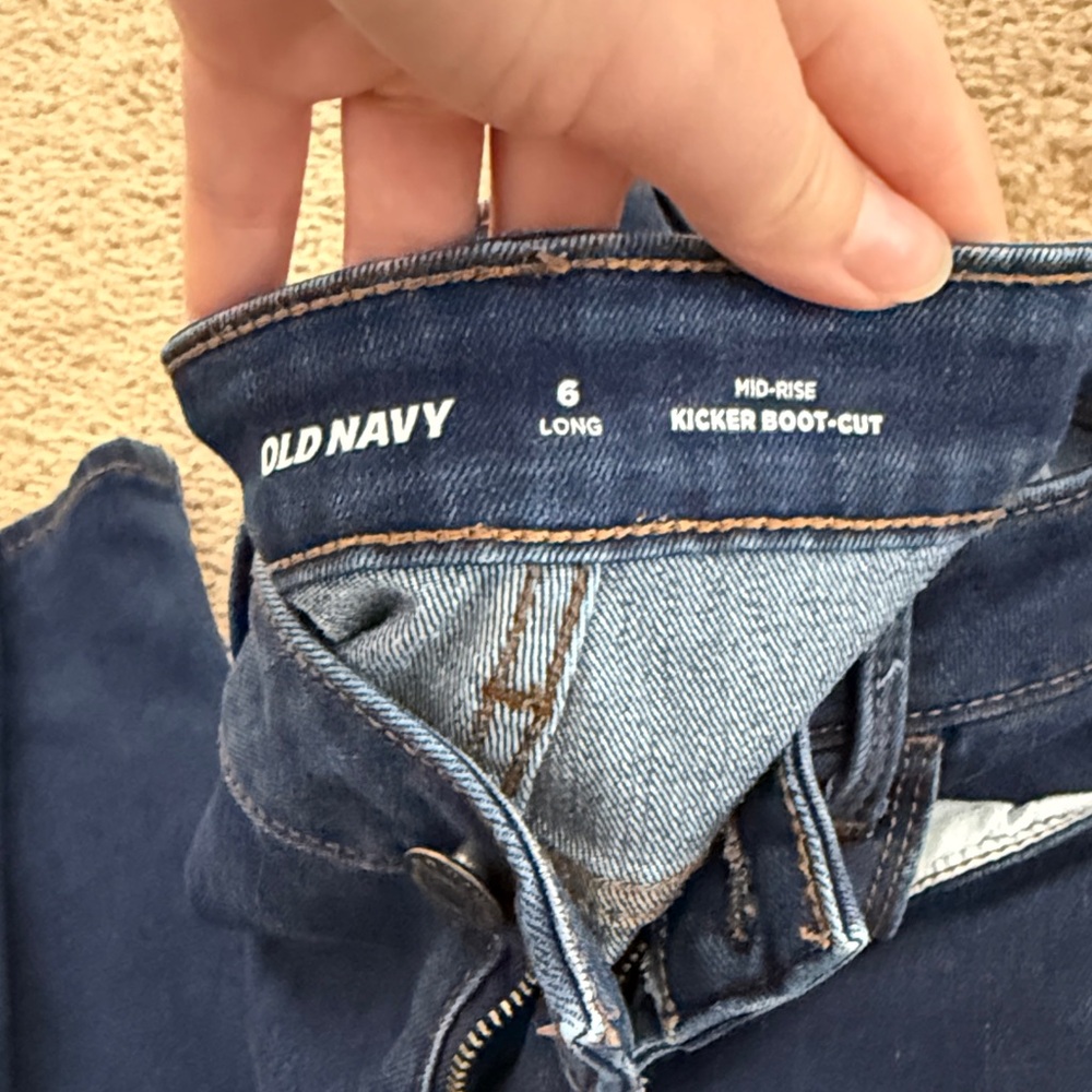 Old Navy Dark Blue Denim Jeans - Picture 2 of 2
